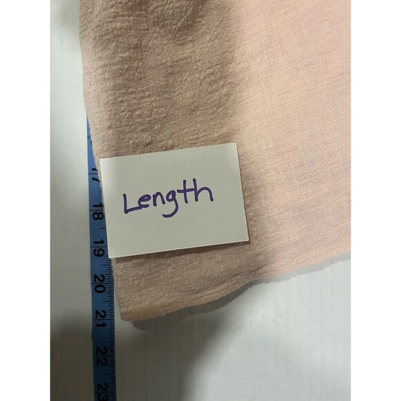 ENTRO Womens M Floral Embroidered Short Tie Top Pink Boho Flowy Hippie Festival - Picture 8 of 9